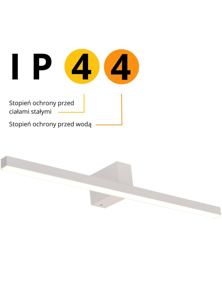 Bathroom wall lamps - Light Prestige Nevada wall lamp L white IP44 1xLEDxLED LP-778/1W L WH - product kolory-swiatla.pl 8