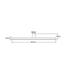 Bathroom wall lamps - Light Prestige Nevada wall lamp L white IP44 1xLEDxLED LP-778/1W L WH - product 9