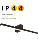 Bathroom wall lamps - Light Prestige Nevada wall lamp L black IP44 1xLEDxLED LP-778/1W L BK - product 8