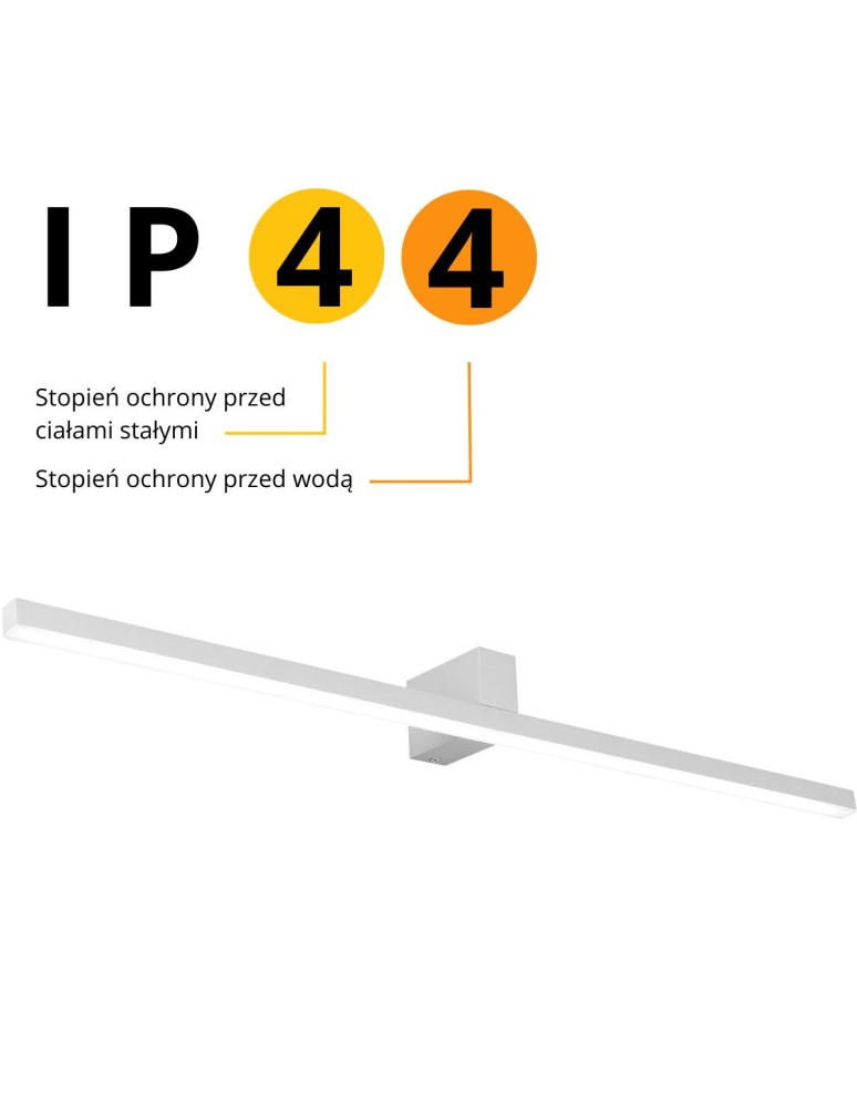 Bathroom wall lamps - Light Prestige Nevada wall lamp XXL white IP44 1xLEDxLED LP-778/1W XXL WH - product kolory-swiatla.pl 9