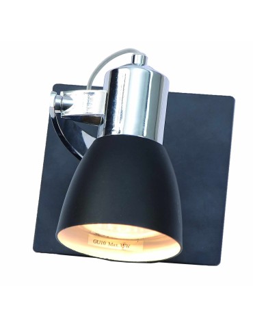 Light Prestige Rawenna 1 kinkiet czarny 1xGU10 czarny, srebrny LP-727/1W czarny