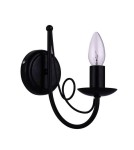 Chandelier wall lamps - Light Prestige Pearl wall lamp black 1xE14 black LP-020/1W black - product 1