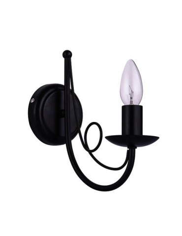 Light Prestige Pearl wall lamp black 1xE14 black LP-020/1W black