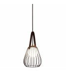 Wire pendant lamps - Light Prestige Bacoli mala pendant lamp 1xG9 black LP-1212/1PS BK - product 2