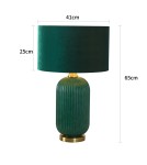 Table lamps with lampshade - Light Prestige Tamiza table lamp large 1xE27 green LP-1515/1T big green - product 15