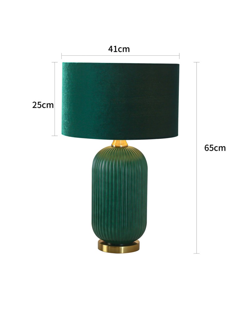 Table lamps with lampshade - Light Prestige Tamiza table lamp large 1xE27 green LP-1515/1T big green - product kolory-swiatla.pl 15