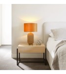 Table lamps with lampshade - Light Prestige Tamiza desk lamp large 1xE27 gold LP-1515/1T big gold - product 2