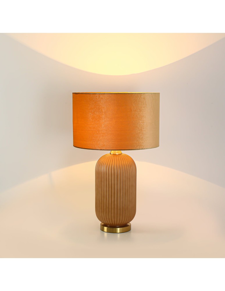 Table lamps with lampshade - Light Prestige Tamiza desk lamp large 1xE27 gold LP-1515/1T big gold - product kolory-swiatla.pl 4