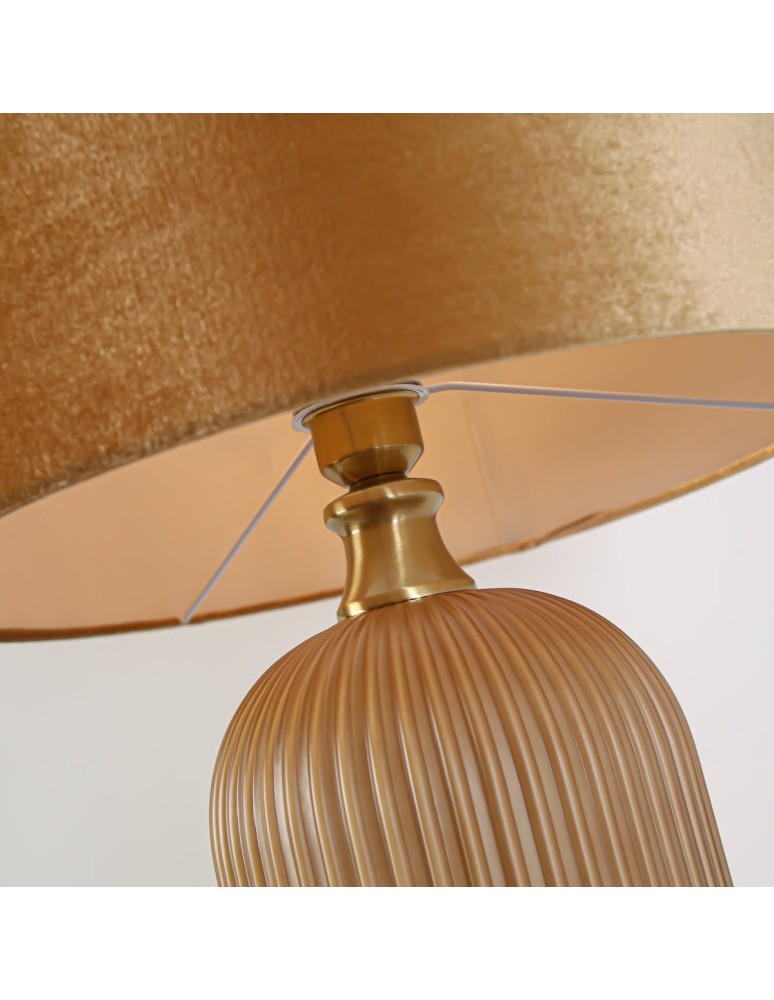 Table lamps with lampshade - Light Prestige Tamiza desk lamp large 1xE27 gold LP-1515/1T big gold - product kolory-swiatla.pl 7