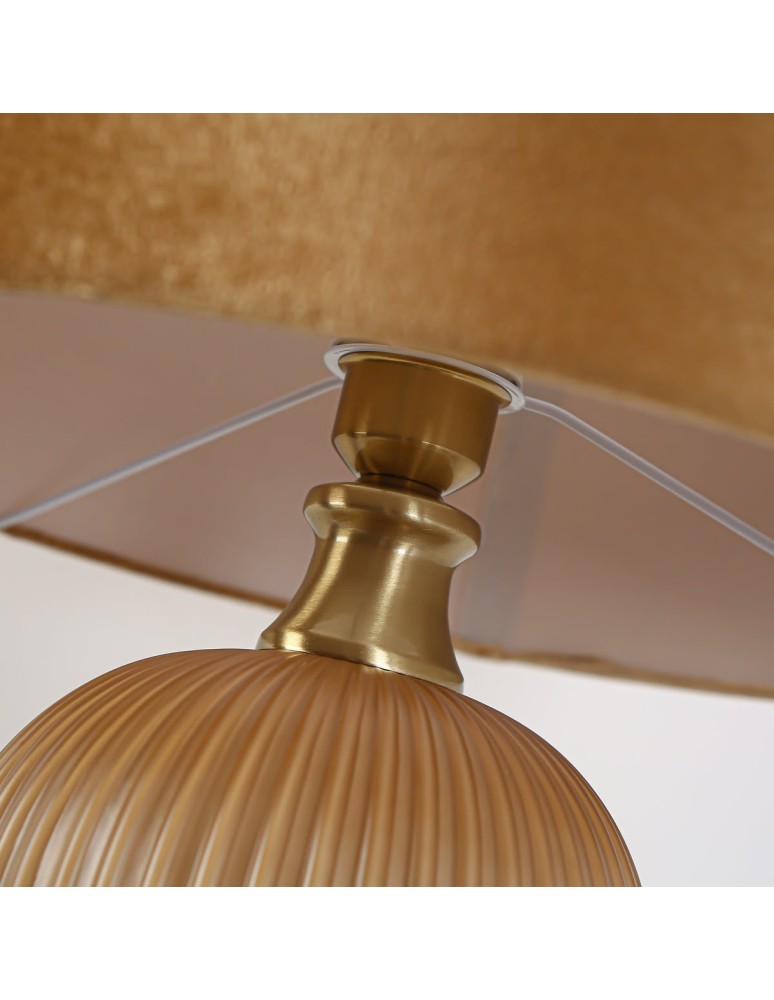 Table lamps with lampshade - Light Prestige Tamiza desk lamp large 1xE27 gold LP-1515/1T big gold - product kolory-swiatla.pl 8