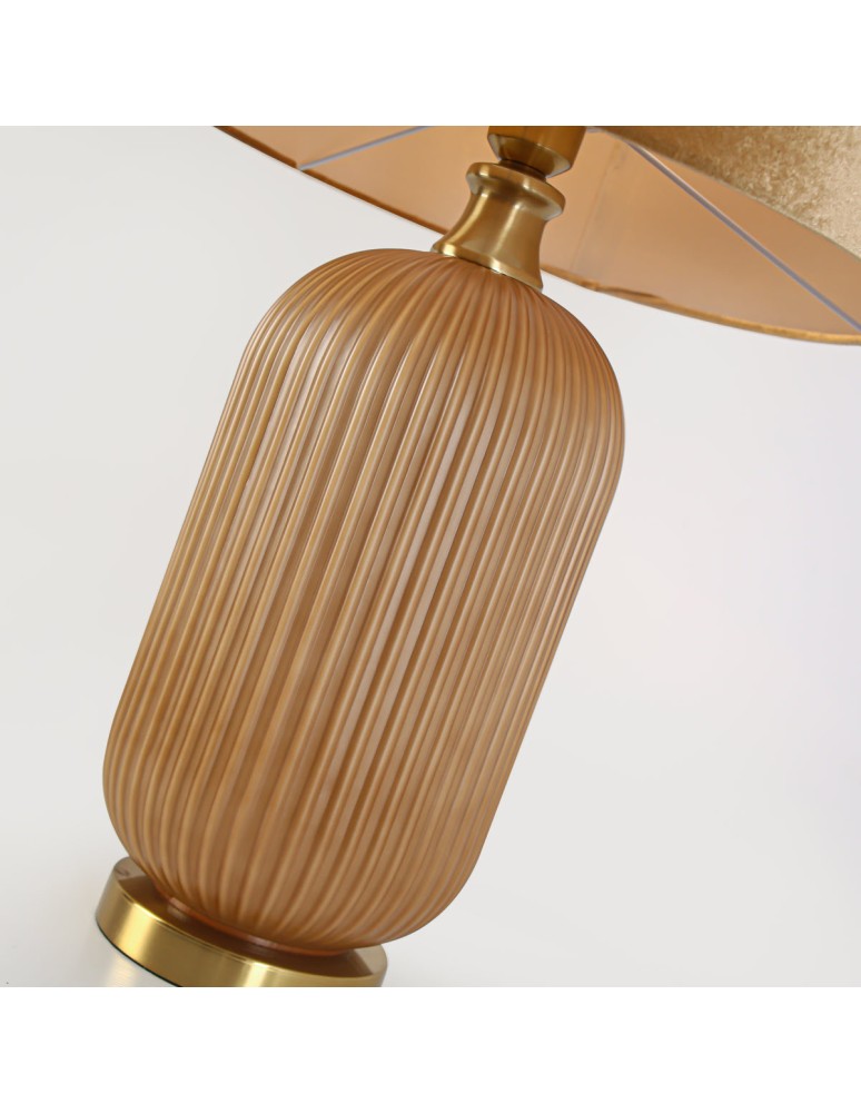 Table lamps with lampshade - Light Prestige Tamiza desk lamp large 1xE27 gold LP-1515/1T big gold - product kolory-swiatla.pl 9