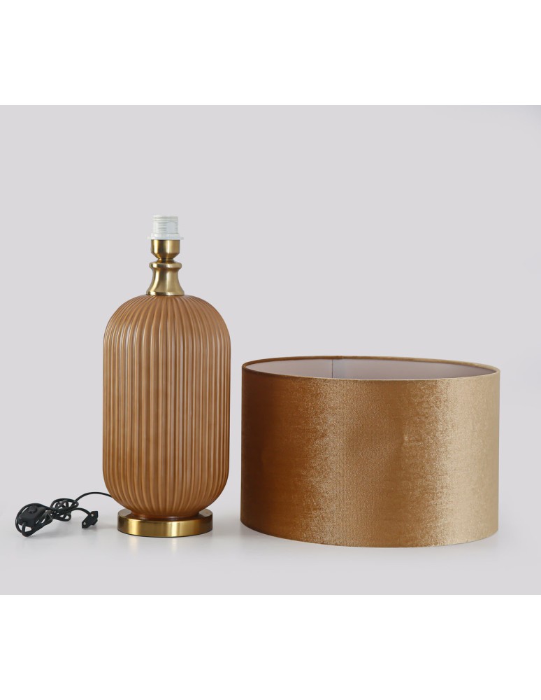 Table lamps with lampshade - Light Prestige Tamiza desk lamp large 1xE27 gold LP-1515/1T big gold - product kolory-swiatla.pl 12