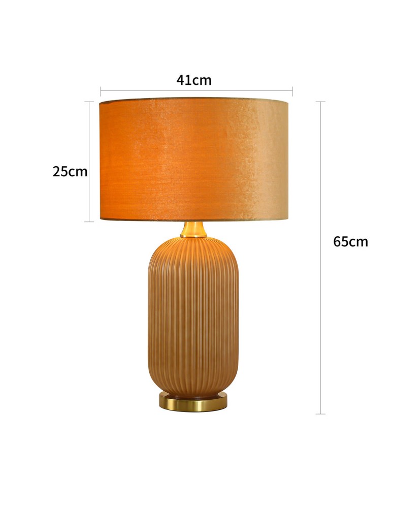 Table lamps with lampshade - Light Prestige Tamiza desk lamp large 1xE27 gold LP-1515/1T big gold - product kolory-swiatla.pl 14
