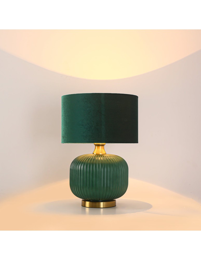 Table lamps with lampshade - Light Prestige Tamiza desk lamp small 1xE27 green LP-1515/1T small green - product kolory-swiatla.pl 4