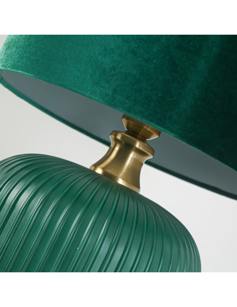 Table lamps with lampshade - Light Prestige Tamiza desk lamp small 1xE27 green LP-1515/1T small green - product kolory-swiatla.pl 6