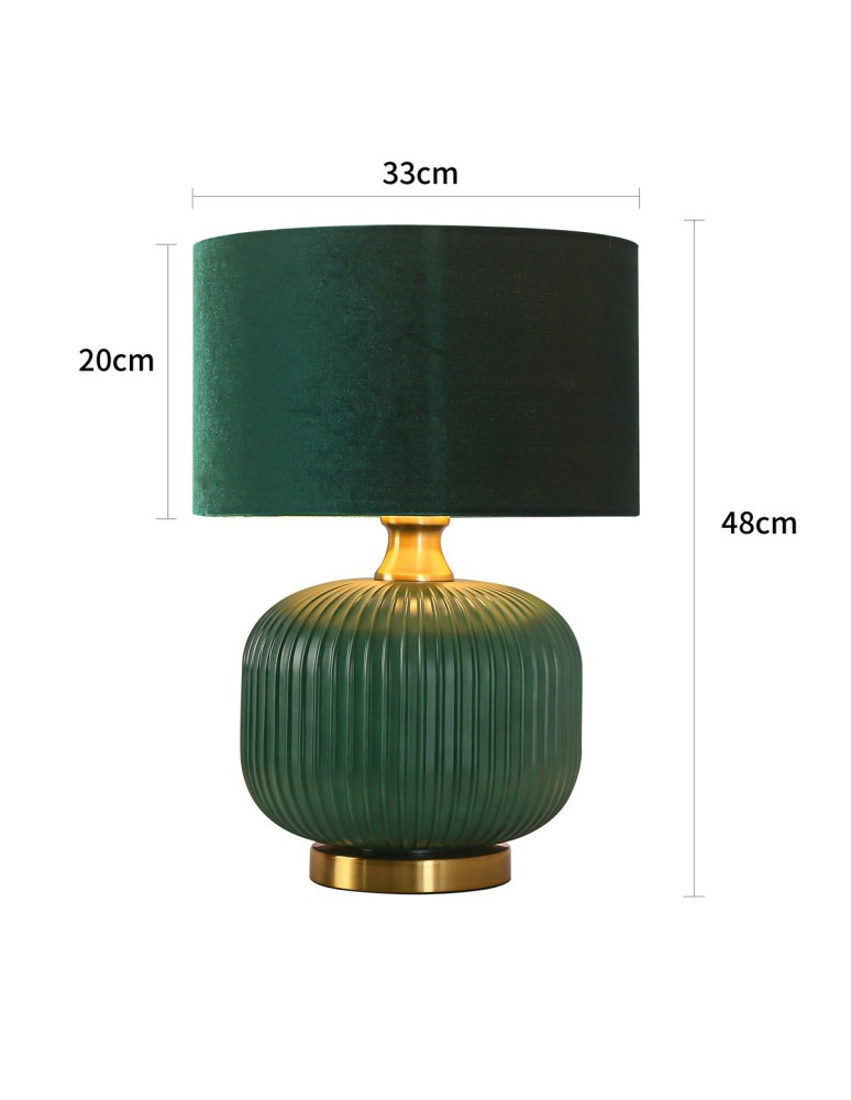 Table lamps with lampshade - Light Prestige Tamiza desk lamp small 1xE27 green LP-1515/1T small green - product kolory-swiatla.pl 13