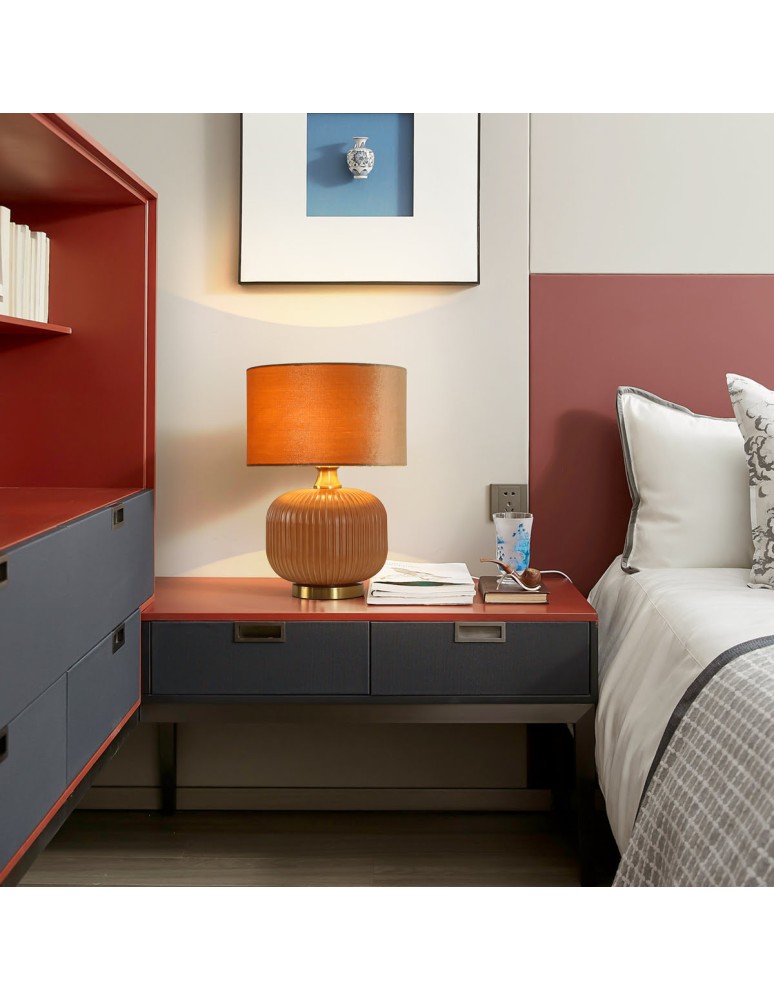 Table lamps with lampshade - Light Prestige Tamiza table lamp small 1xE27 gold LP-1515/1T small gold - product kolory-swiatla.pl 2