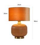 Table lamps with lampshade - Light Prestige Tamiza table lamp small 1xE27 gold LP-1515/1T small gold - product 12