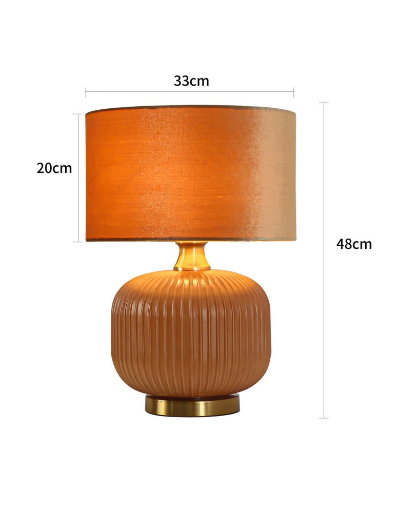 Table lamps with lampshade - Light Prestige Tamiza table lamp small 1xE27 gold LP-1515/1T small gold - product kolory-swiatla.pl 12