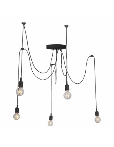 Light Prestige Solesto pendant lamp 5xE27 black LP-90082/5P