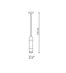 LED pendant lamps - Light Prestige Forli 1 LED pendant white LP-8011/1P - product 3