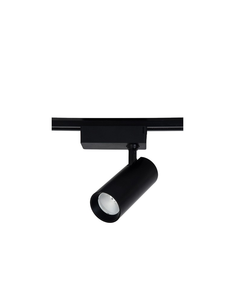 Lamps for 1 phase busbars - Light Prestige Rocca 3000K spotlight for busbar 1F black LED black LP-10192/1W BK. - product kolory-swiatla.pl 1
