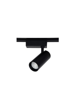 Light Prestige Rocca 3000K spotlight for busbar 1F black LED black LP-10192/1W BK.