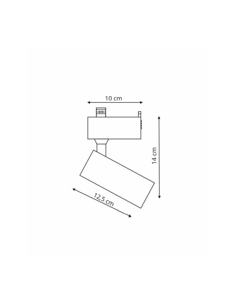Ready-made rail kits - Light Prestige Rocca SET 1F white 4000K white LP-1019/1W WH SET - product kolory-swiatla.pl 5