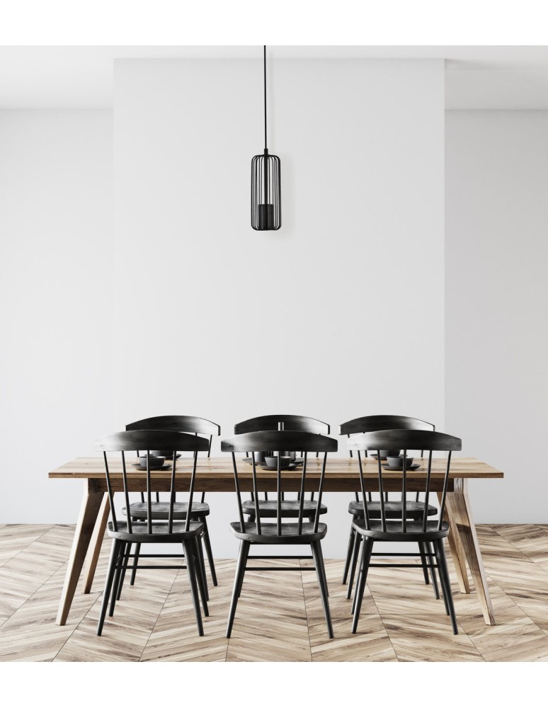 Single pendant lamps - Light Prestige Sintra 1 pendant black 1xGU10 LP-975/1P BK - product kolory-swiatla.pl 2