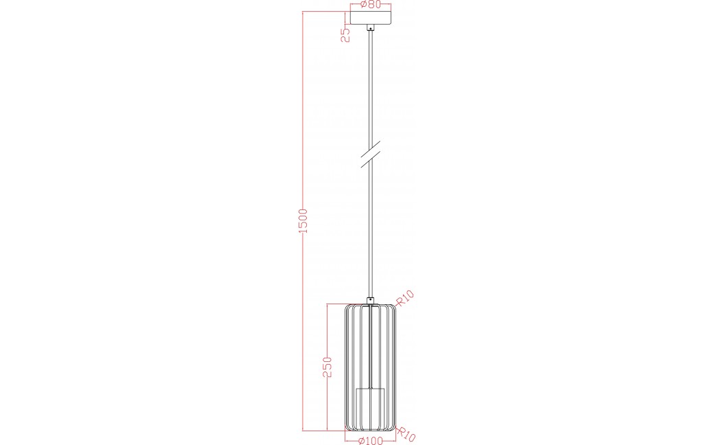 Light Prestige Sintra 1 wisząca czarna 1xGU10 LP-975/1P BK