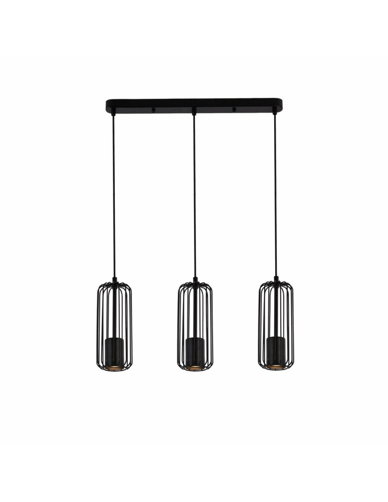 Pendant lamps on a strip - Light Prestige Sintra 3 pendant line black 3xGU10 LP-975/3L BK - product kolory-swiatla.pl 1