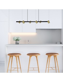 Light Prestige Snow 6 gold pendant line 6xGU10 LP-731/6L GD - product 2