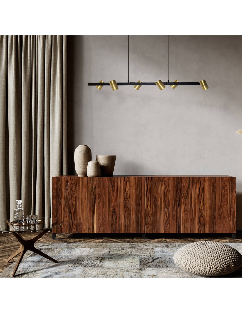 Pendant lamps over the island - Light Prestige Snow 6 gold pendant line 6xGU10 LP-731/6L GD - product kolory-swiatla.pl 3