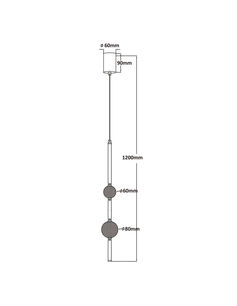 LED pendant lamps - Light Prestige Vaku pendant gold xLED LP-719/2P GD - product kolory-swiatla.pl 7
