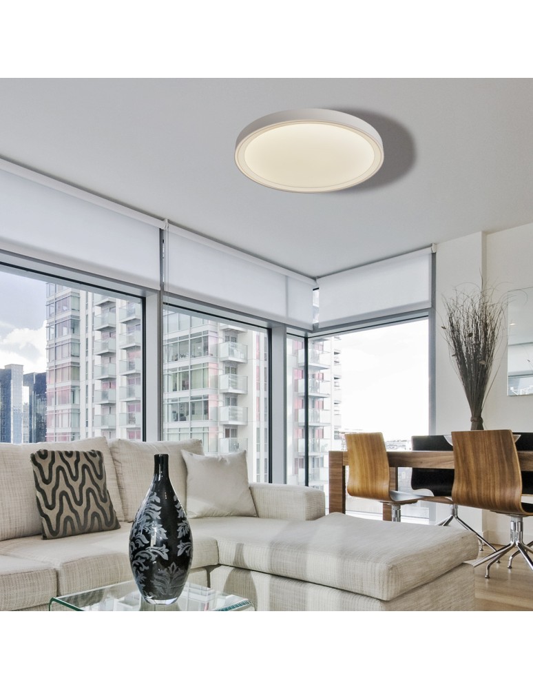 Round Plafonds - Light Prestige Vegas plafond small 4000K white xLED LP-550/1C S 4WH - product kolory-swiatla.pl 2