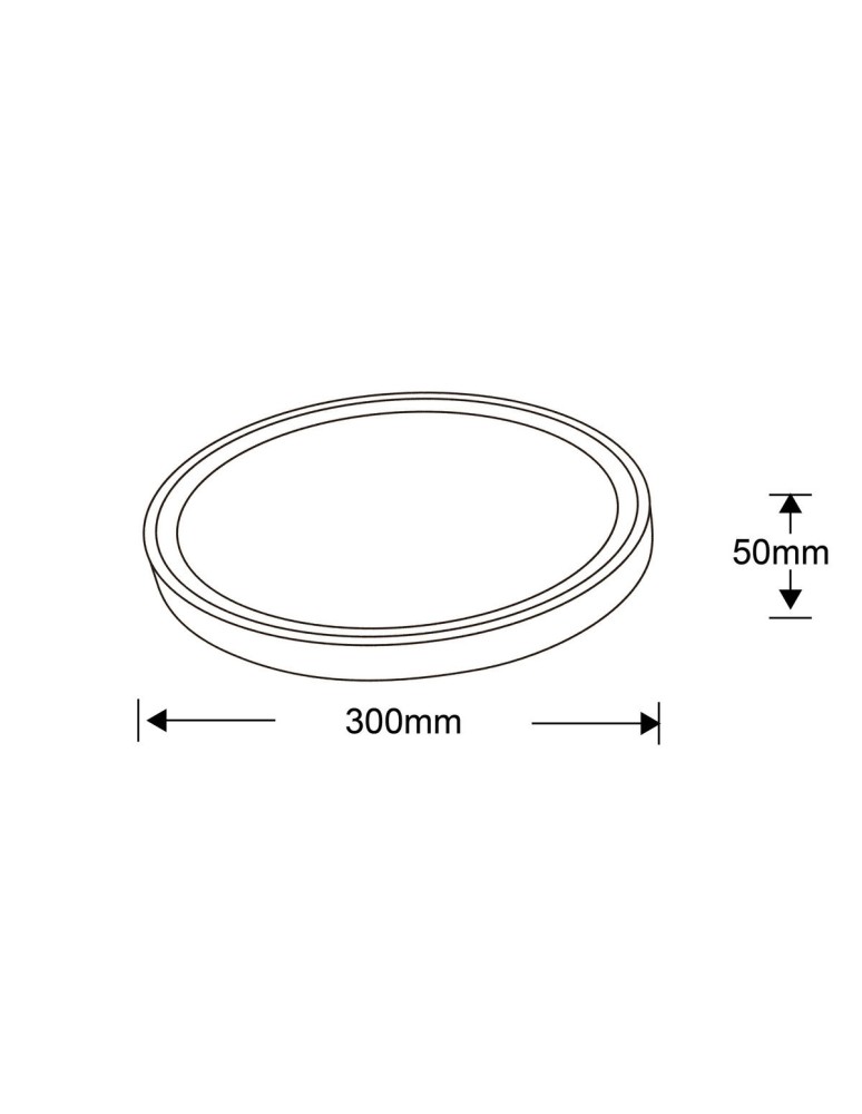 Round Plafonds - Light Prestige Vegas plafond small 4000K white xLED LP-550/1C S 4WH - product kolory-swiatla.pl 9