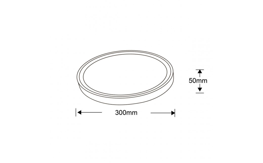 Light Prestige Vegas plafon mały 4000K biały xLED LP-550/1C S 4WH