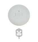 Round Plafonds - Light Prestige Vegas medium plafond 4000K white xLED LP-550/1C M 4WH - product 7