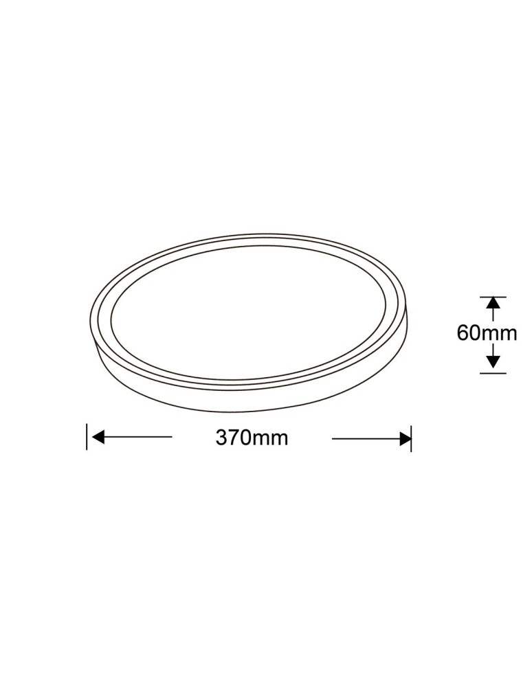 Round Plafonds - Light Prestige Vegas medium plafond 4000K white xLED LP-550/1C M 4WH - product kolory-swiatla.pl 9
