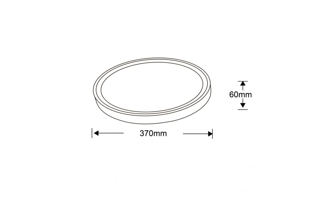 Light Prestige Vegas plafon średni 4000K biały xLED LP-550/1C M 4WH