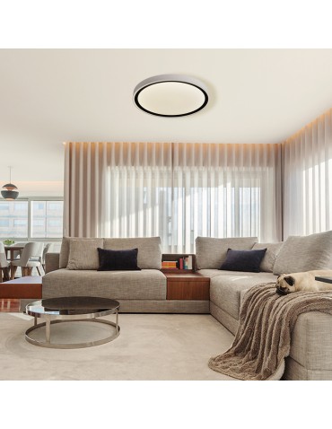 Light Prestige Vegas medium plafond 4000K black xLED LP-550/1C M 4BK - product 2