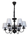 Light Prestige Verona 6 pendant E14 black, white LP-88439/6P