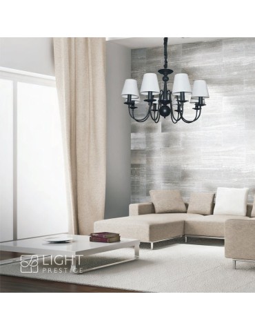 Light Prestige Verona 8 pendant E14 black, white LP-88439/8P - product 2