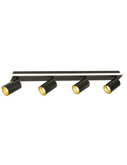Light Prestige Parma ceiling lamp 4xGU10 + 1xLED black LP-0612/4C BK