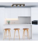 Spotlight ceiling lamps - Light Prestige Parma ceiling lamp 4xGU10 + 1xLED black LP-0612/4C BK - product 6