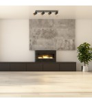 Spotlight ceiling lamps - Light Prestige Parma ceiling lamp 4xGU10 + 1xLED black LP-0612/4C BK - product 7