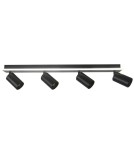 Spotlight ceiling lamps - Light Prestige Parma ceiling lamp 4xGU10 + 1xLED black LP-0612/4C BK - product 9