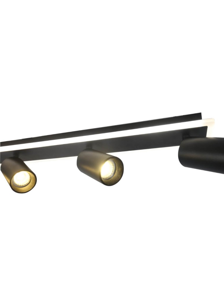Spotlight ceiling lamps - Light Prestige Parma ceiling lamp 4xGU10 + 1xLED black LP-0612/4C BK - product kolory-swiatla.pl 11