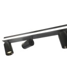 Spotlight ceiling lamps - Light Prestige Parma ceiling lamp 4xGU10 + 1xLED black LP-0612/4C BK - product 12