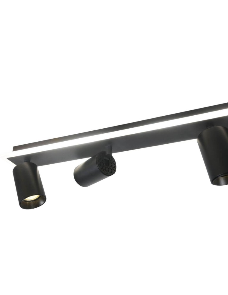 Spotlight ceiling lamps - Light Prestige Parma ceiling lamp 4xGU10 + 1xLED black LP-0612/4C BK - product kolory-swiatla.pl 12